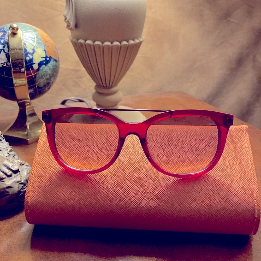 Tory Burch “Cranberry” sunglasses - New with case and dust bag.